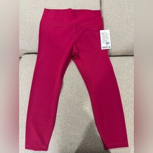 NWT Lululemon Wunder Train HR Tights 25” in Passionate